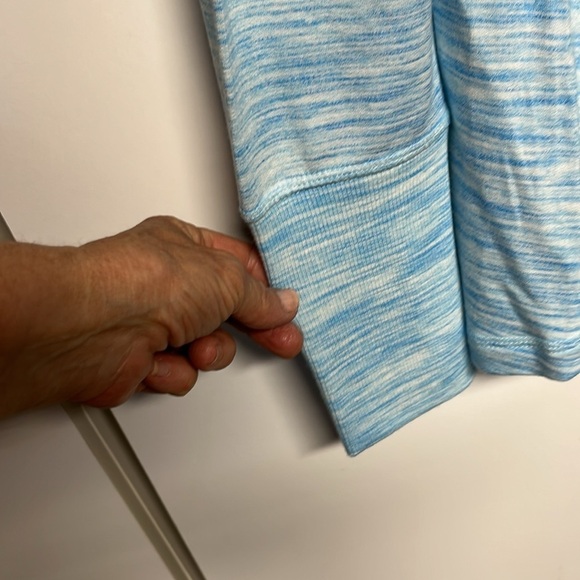 Champion Blue Ribbed Long Sleeve T-Shirt - Picture 2 of 9